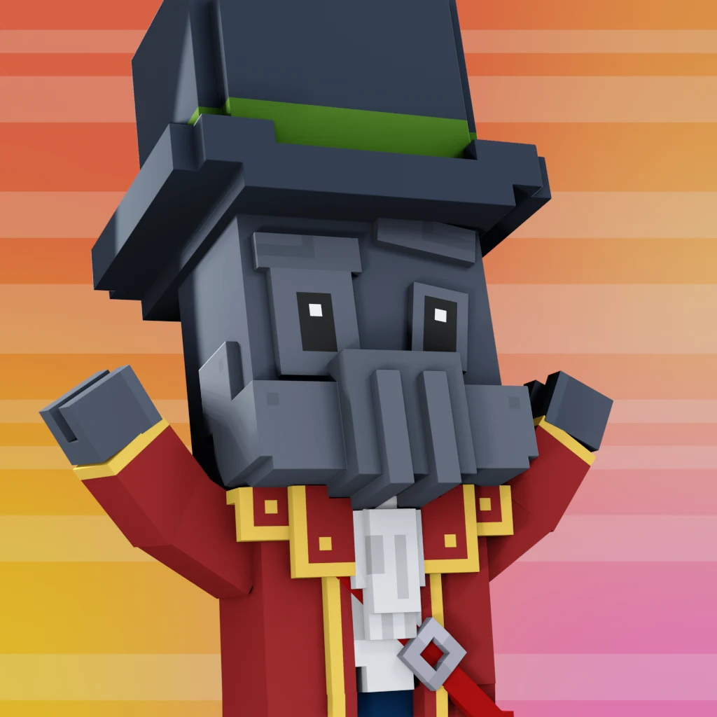 Pirate #1119 voxel render