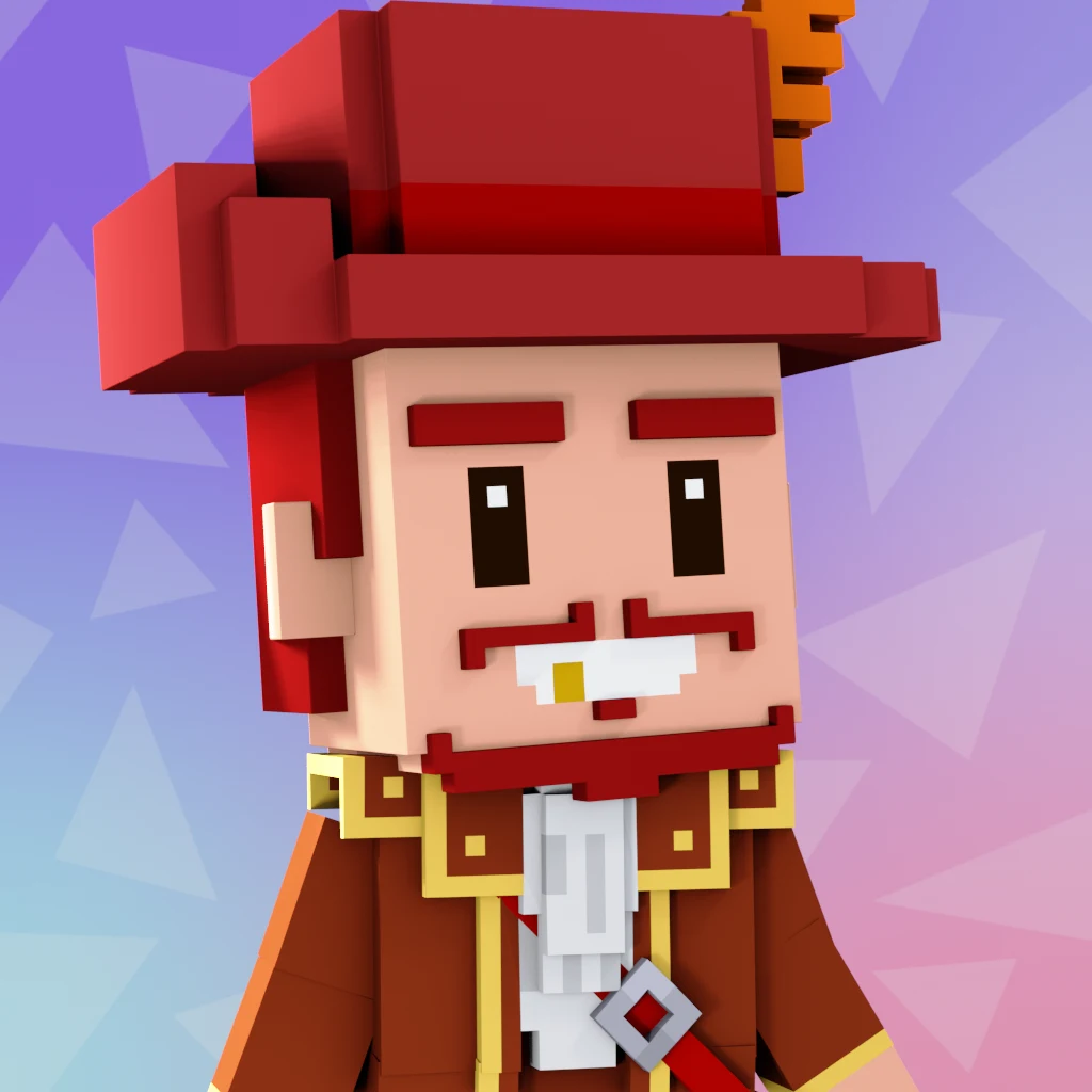Pirate #112 voxel render