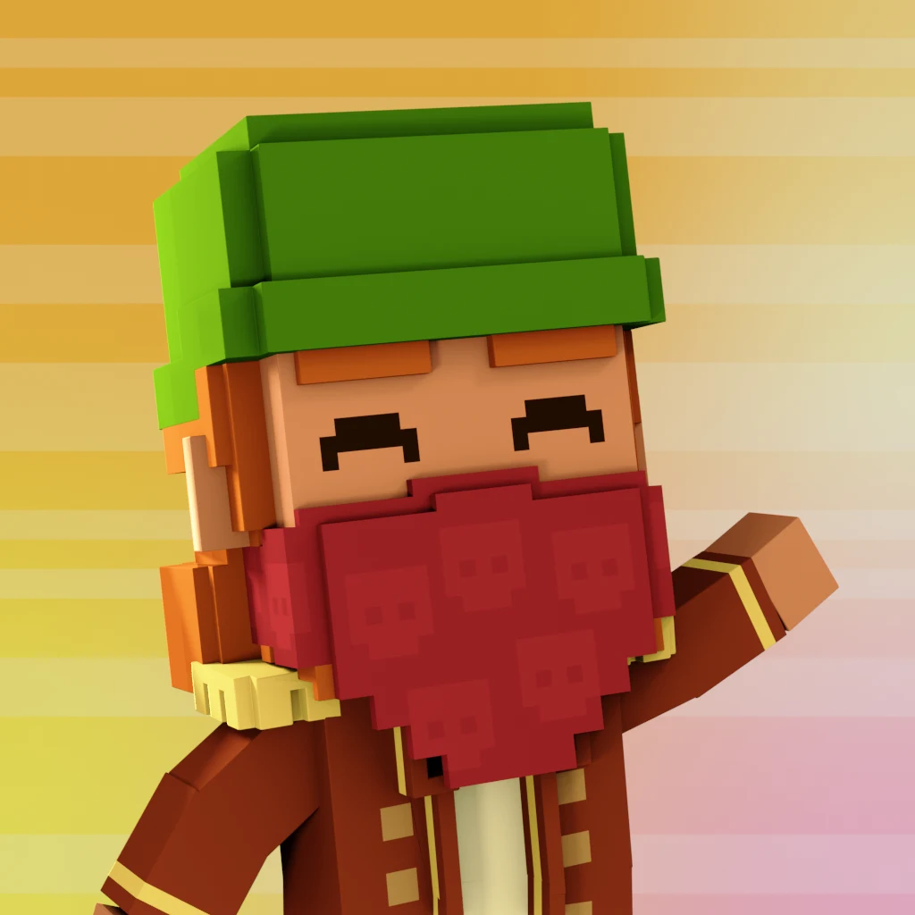 Pirate #1120 voxel render