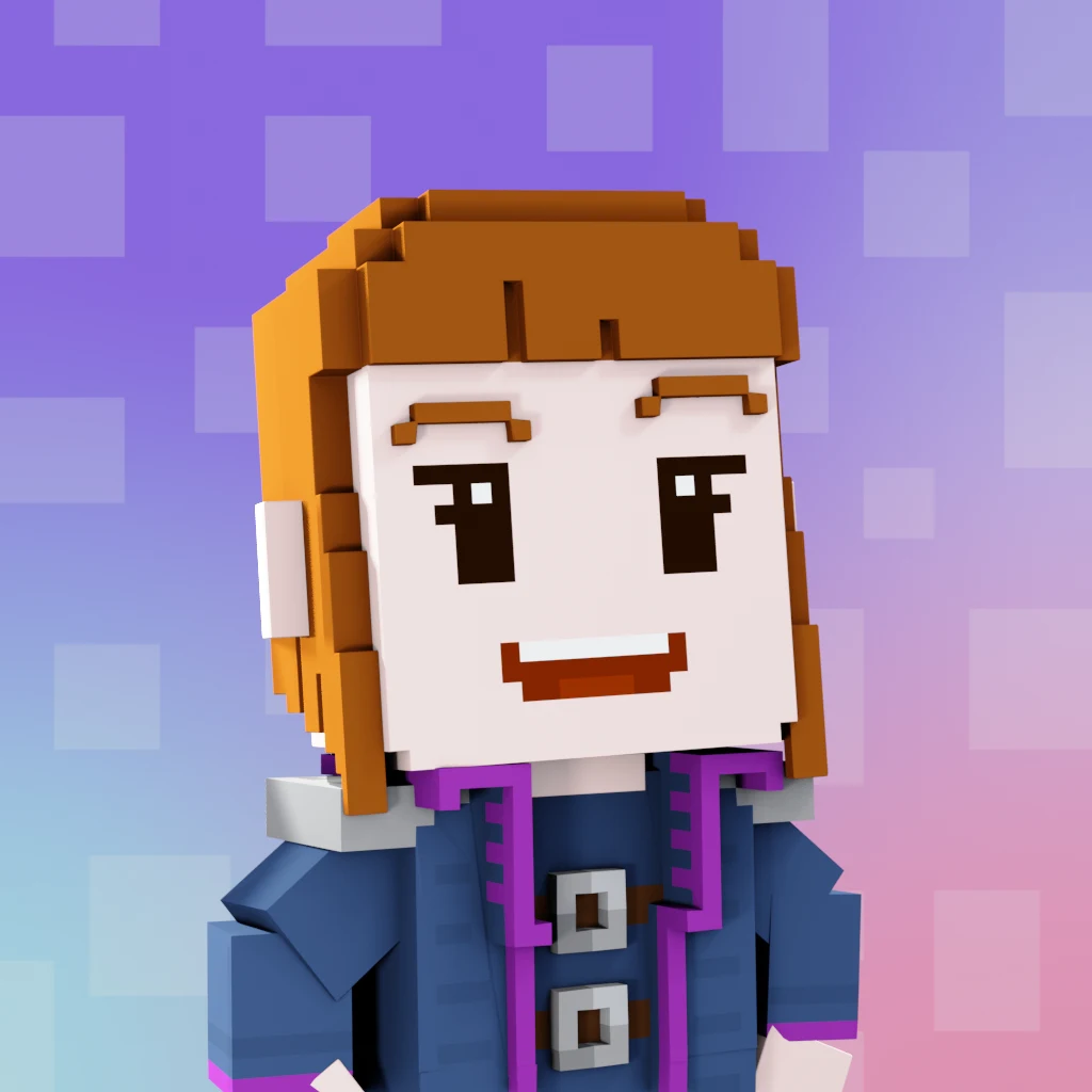 Pirate #1123 voxel render