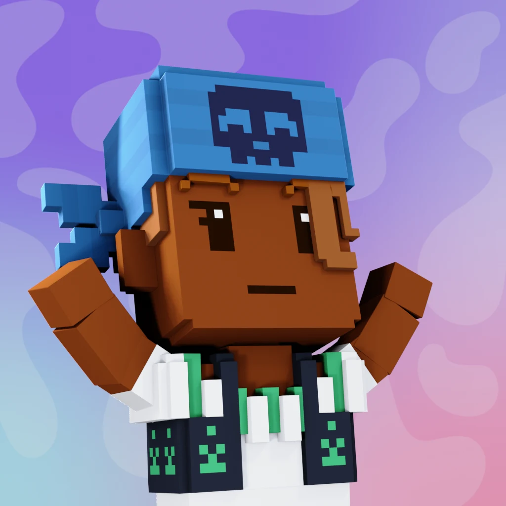 Pirate #1125 voxel render