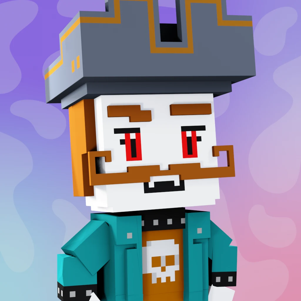 Pirate #1127 voxel render
