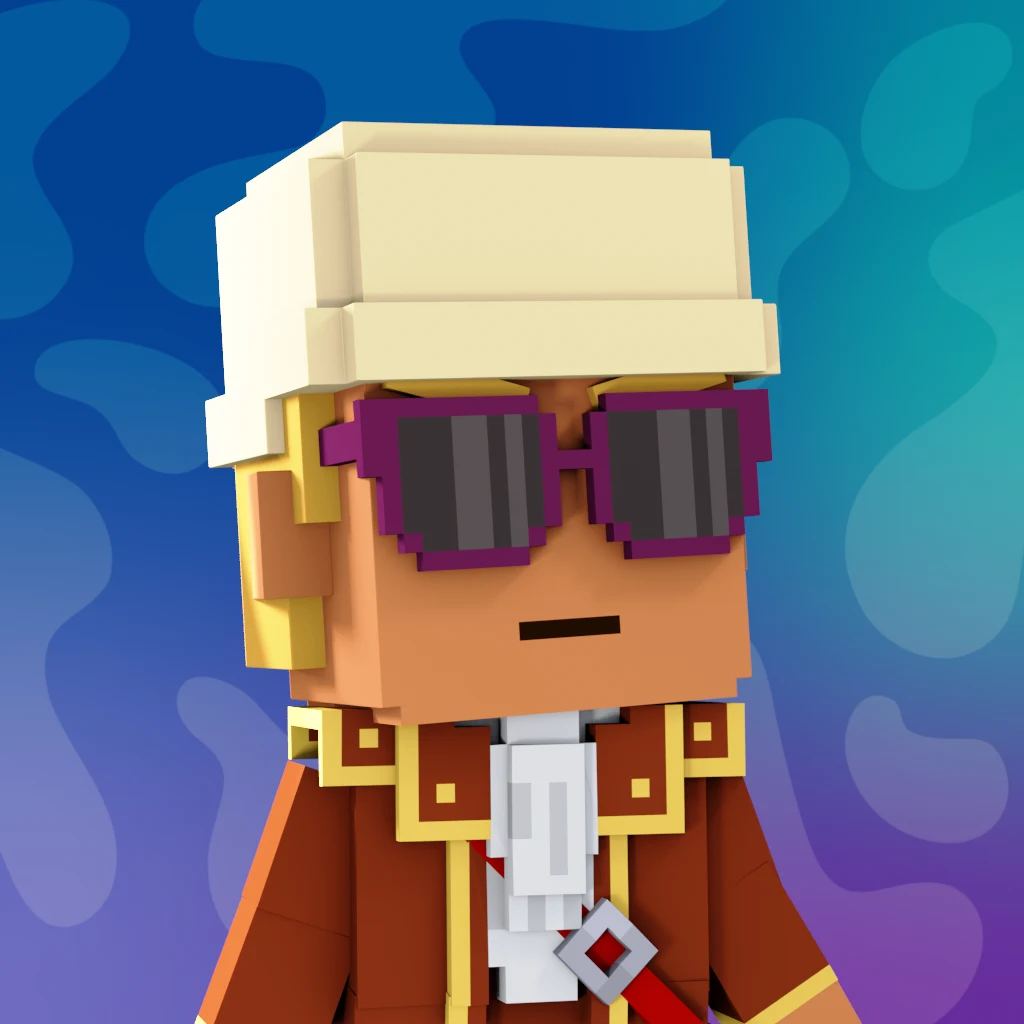 Pirate #1128 voxel render