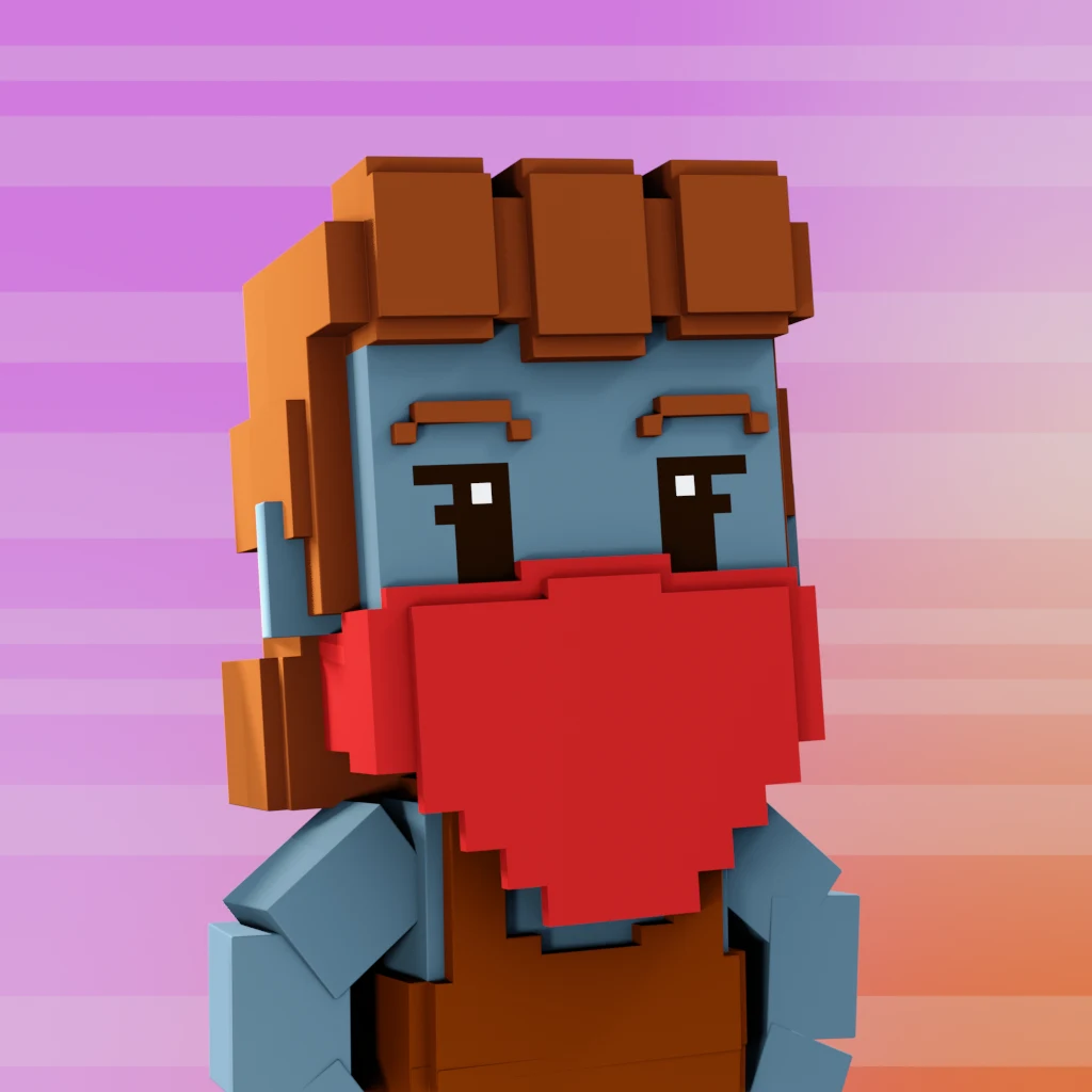 Pirate #1132 voxel render