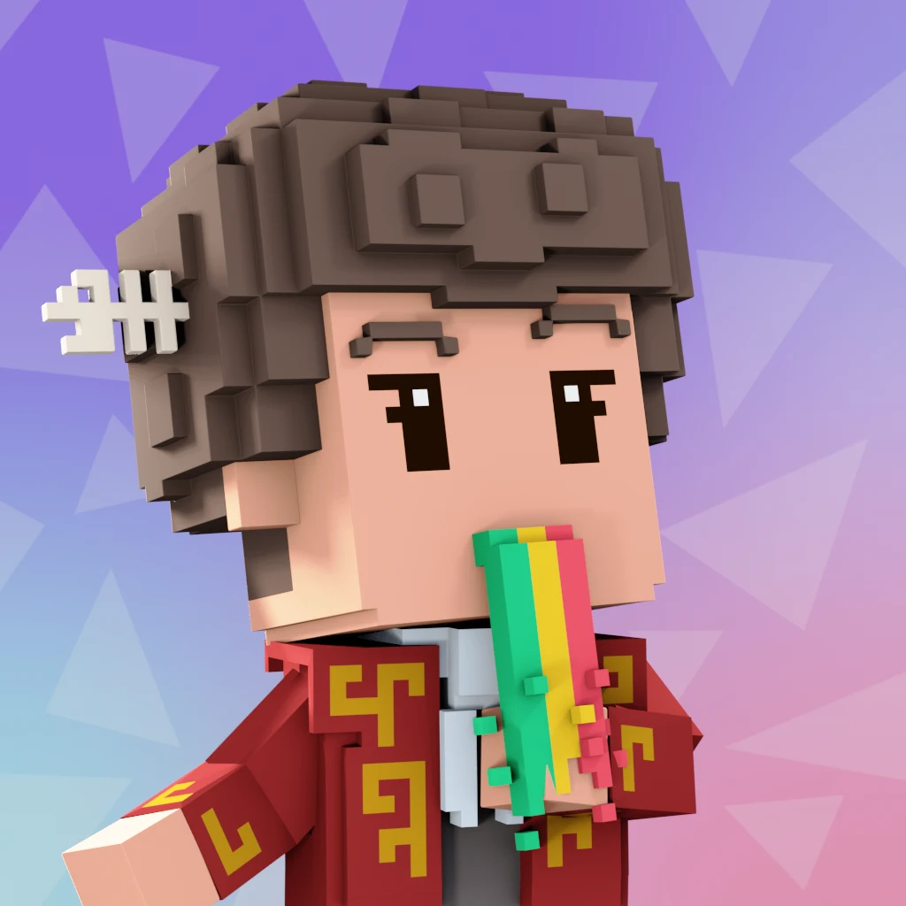 Pirate #1137 voxel render