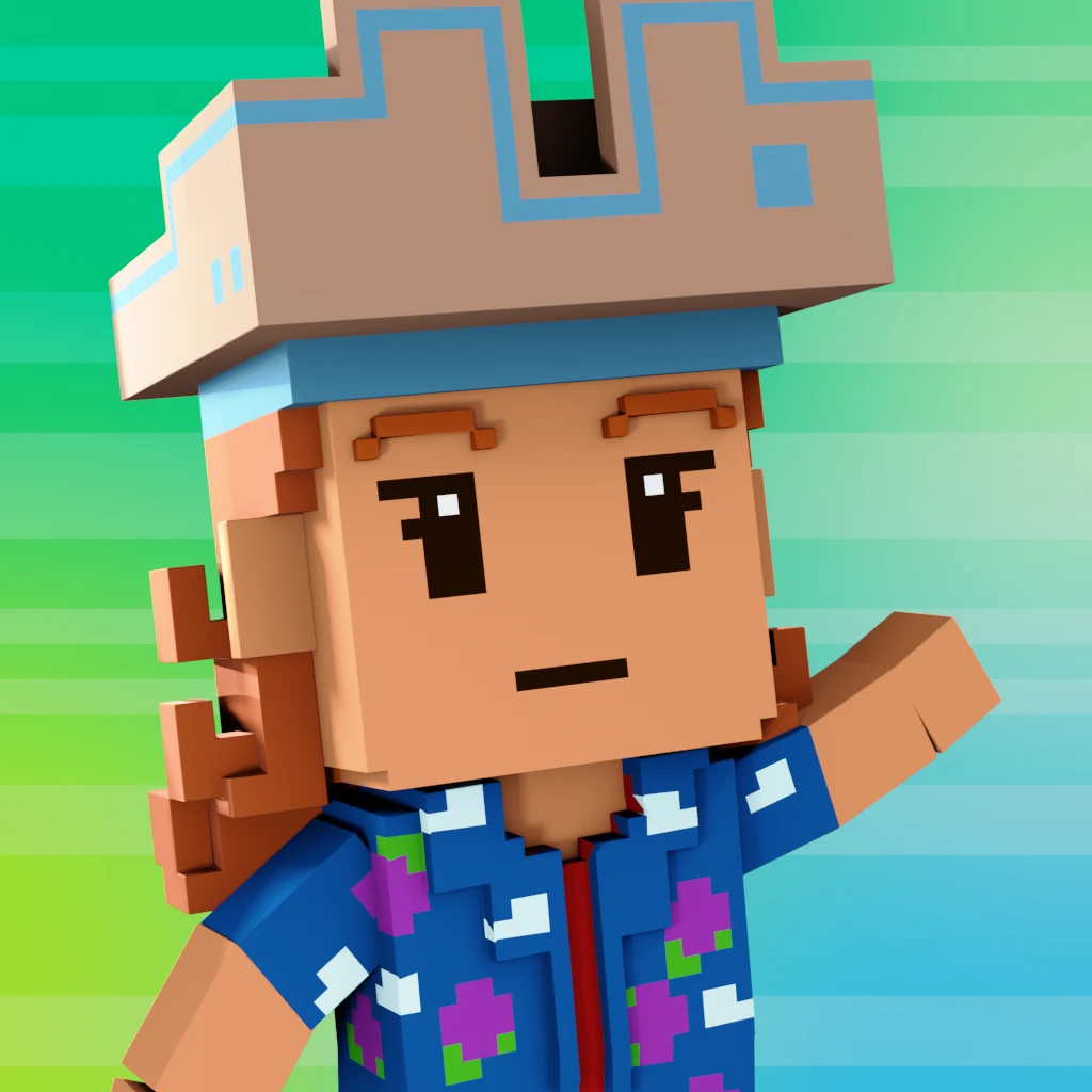 Pirate #1139 voxel render