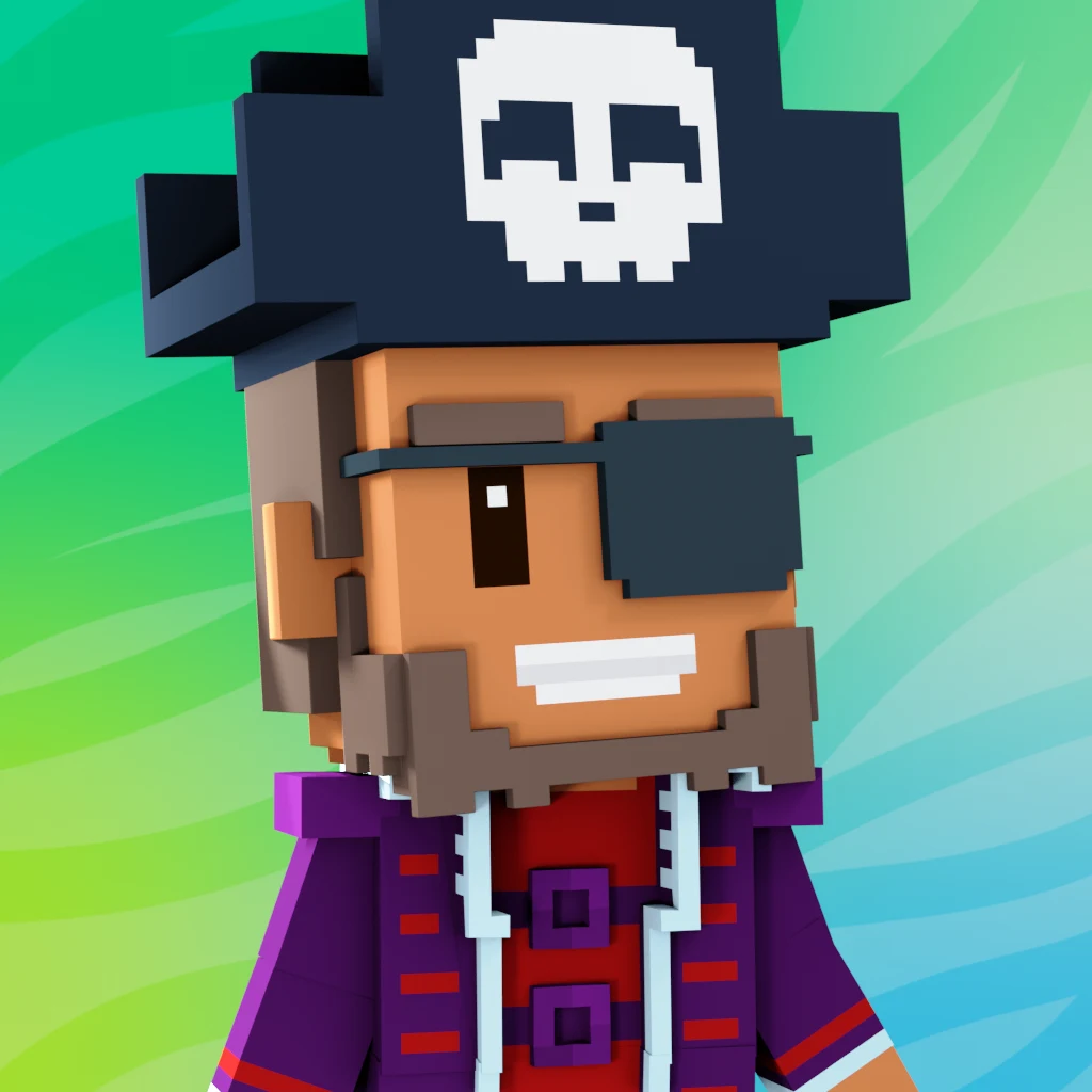 Pirate #1140 voxel render