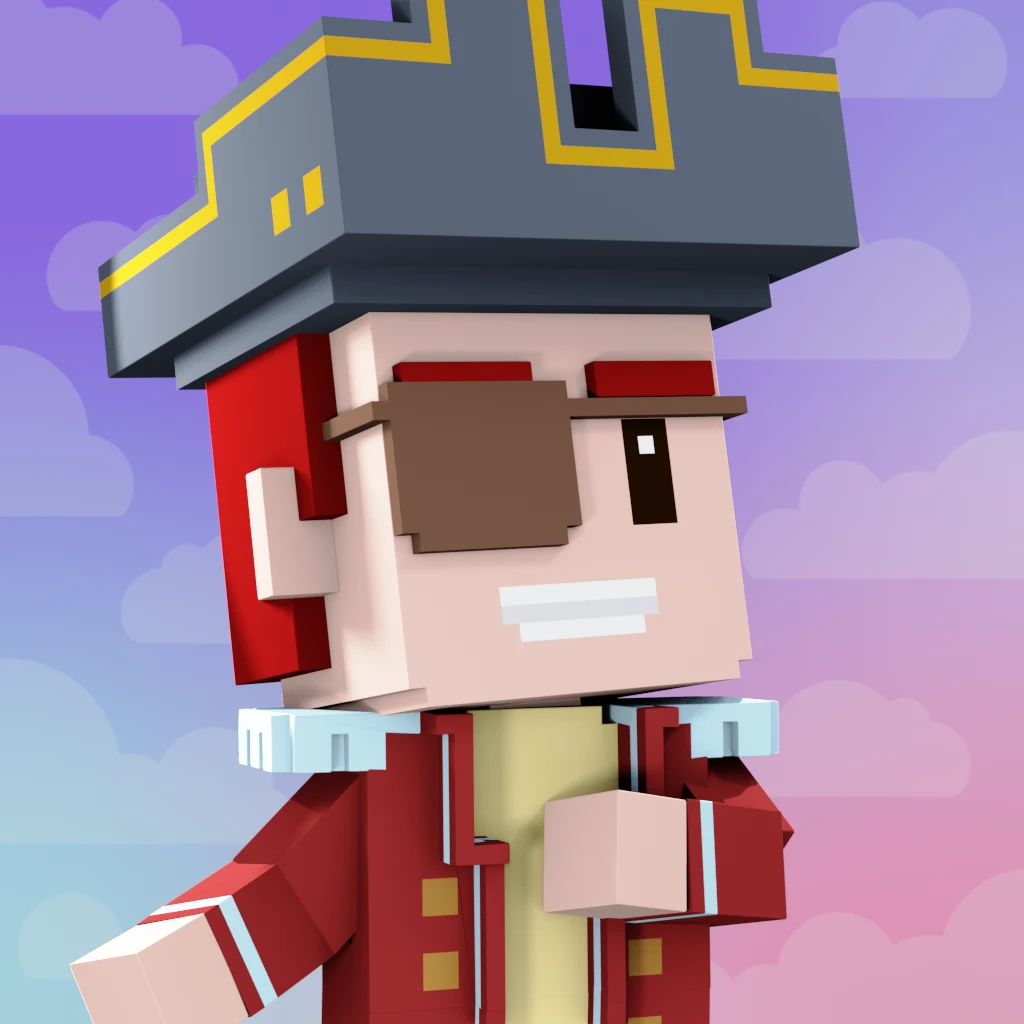 Pirate #1141 voxel render