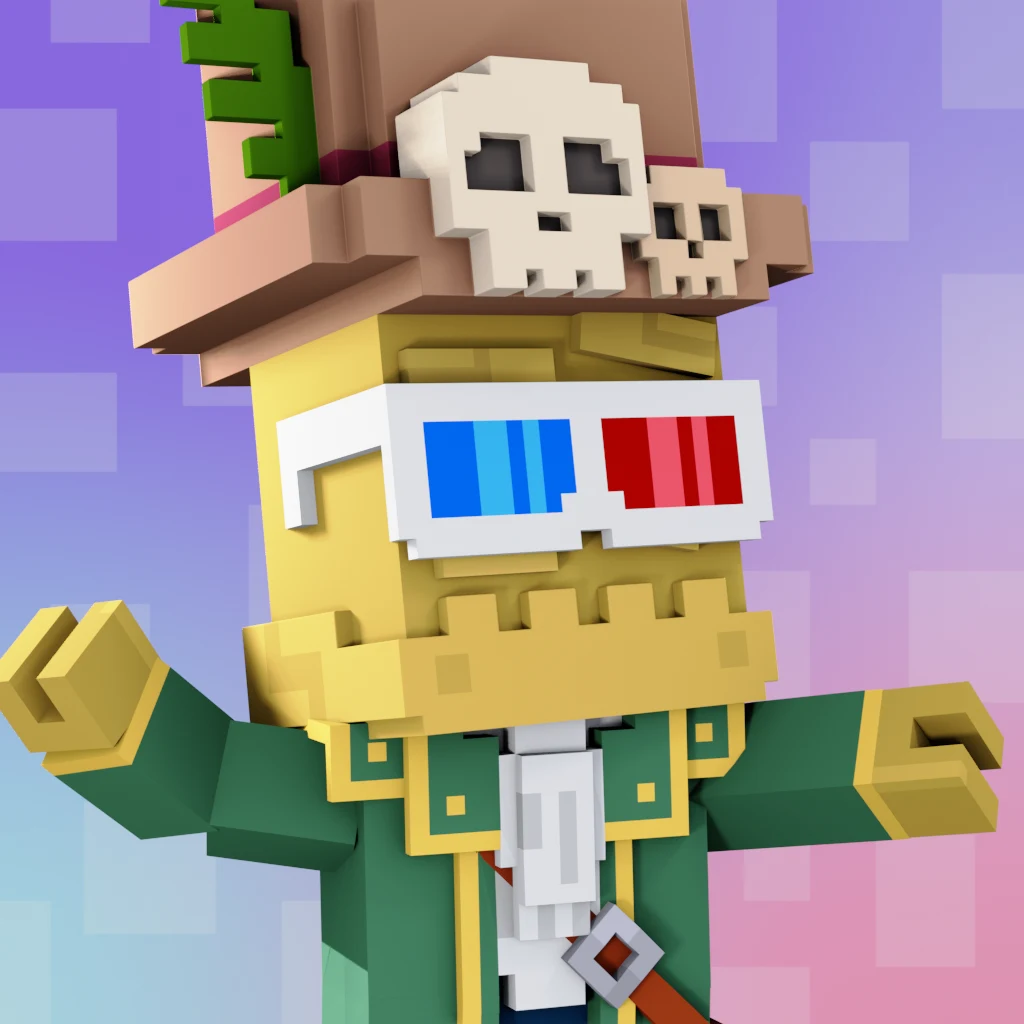Pirate #1142 voxel render