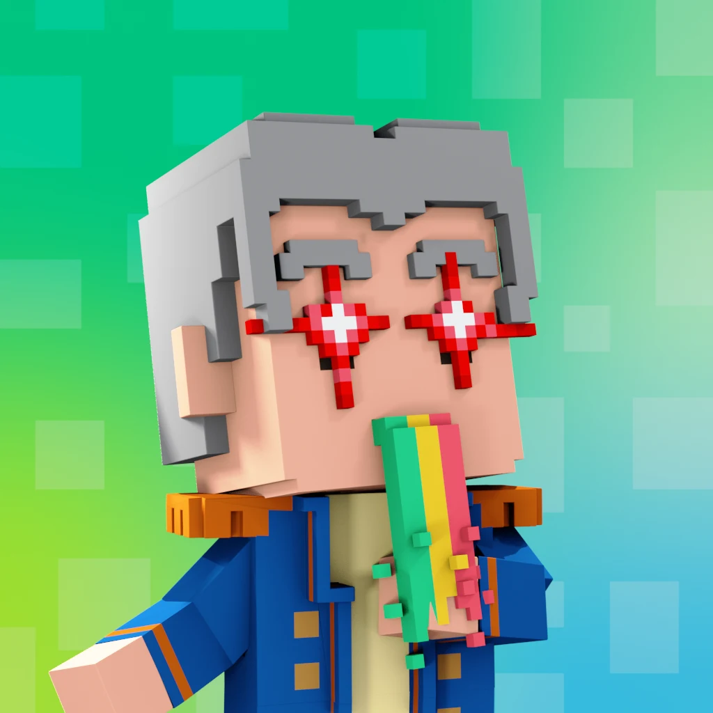 Pirate #1144 voxel render
