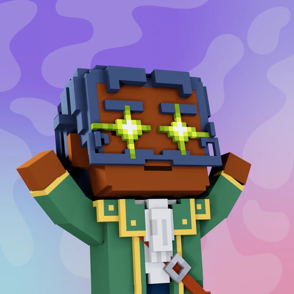 Pirate #1145 voxel render