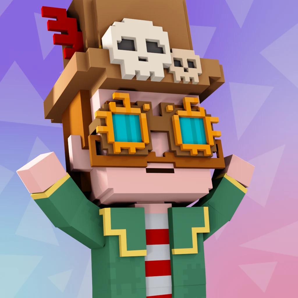 Pirate #1146 voxel render
