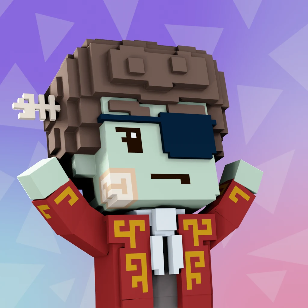 Pirate #1148 voxel render