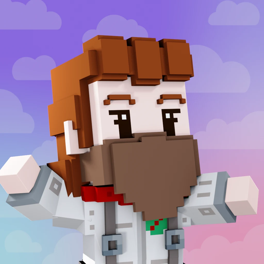 Pirate #1162 voxel render