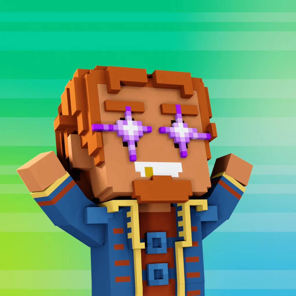 Pirate #1163 voxel render