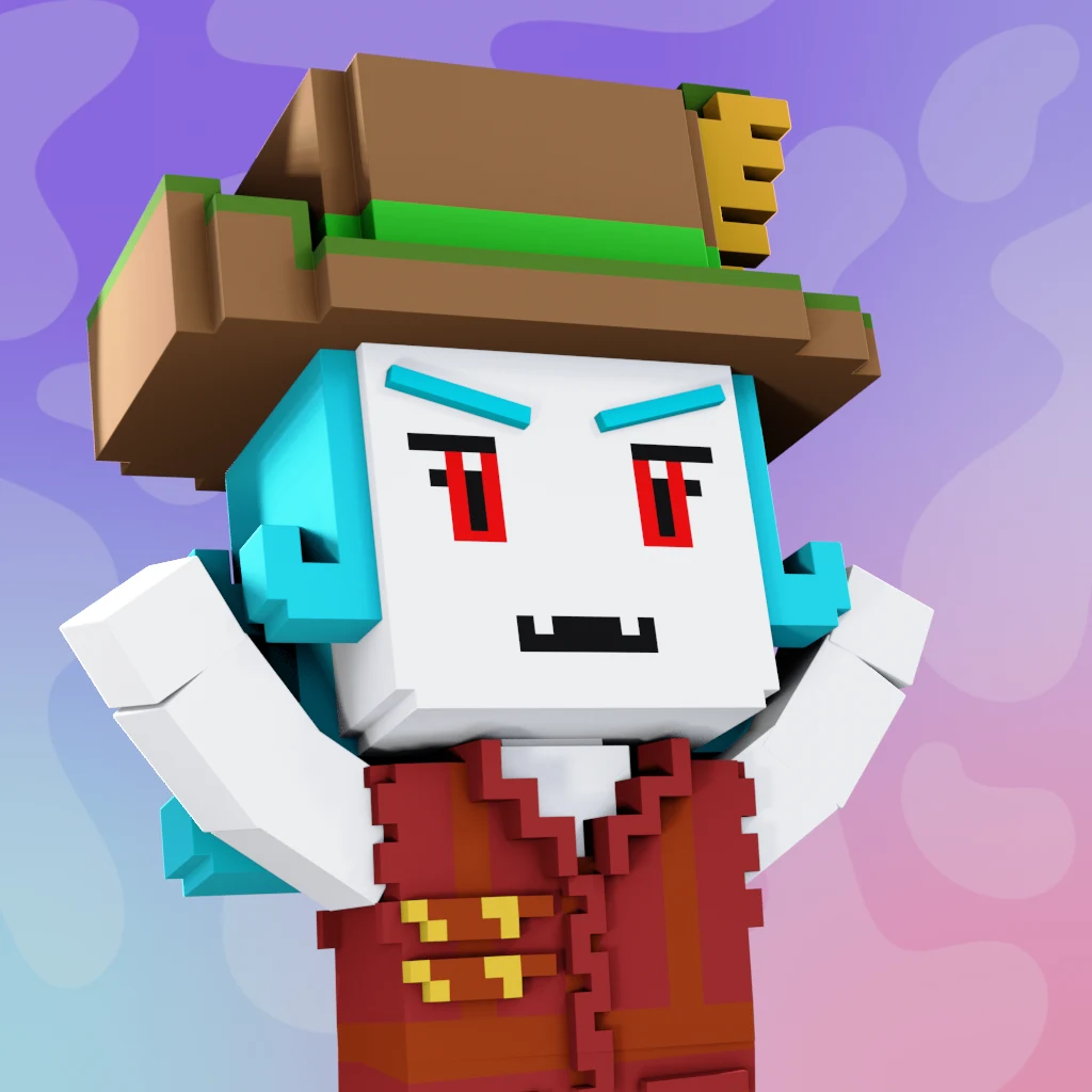 Pirate #1166 voxel render