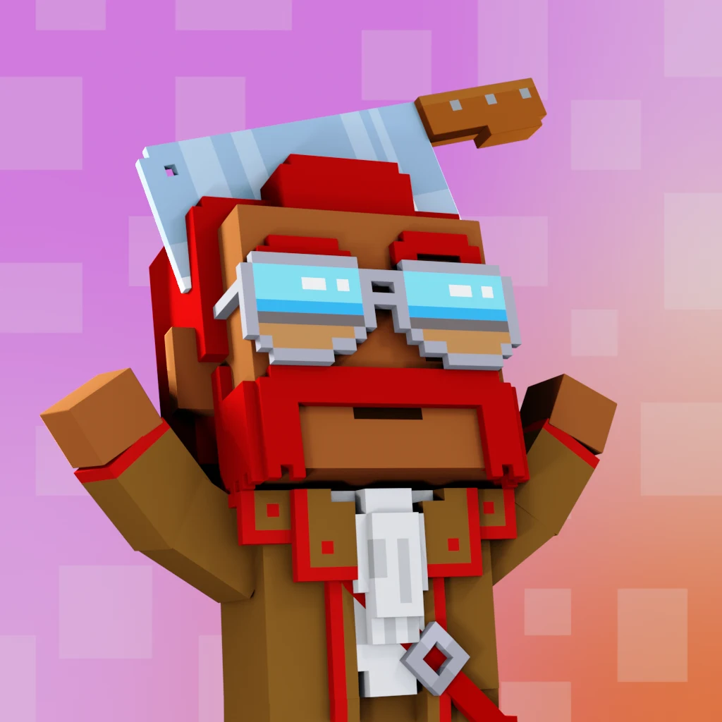 Pirate #1168 voxel render