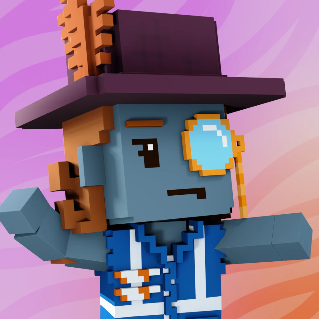 Pirate #1170 voxel render