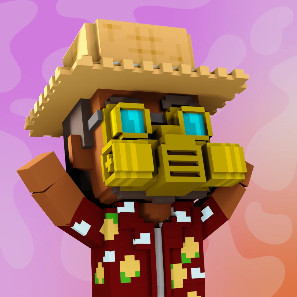 Pirate #1173 voxel render