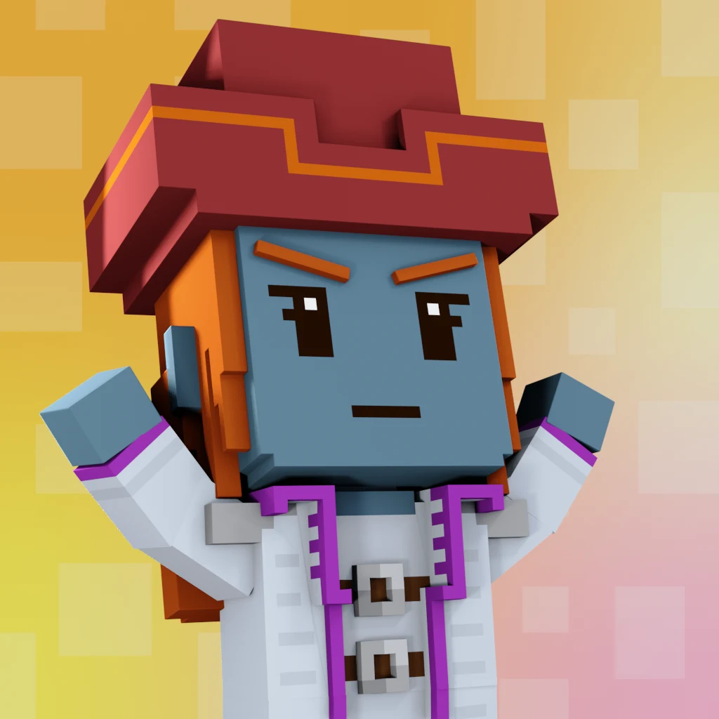 Pirate #1174 voxel render