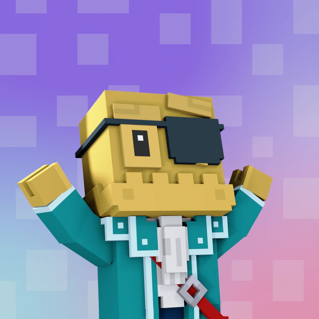 Pirate #1181 voxel render
