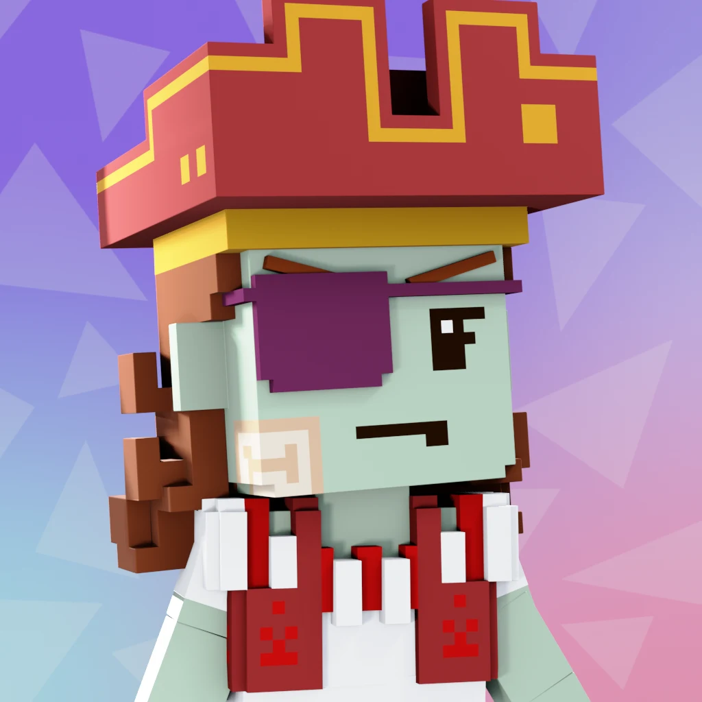 Pirate #1183 voxel render