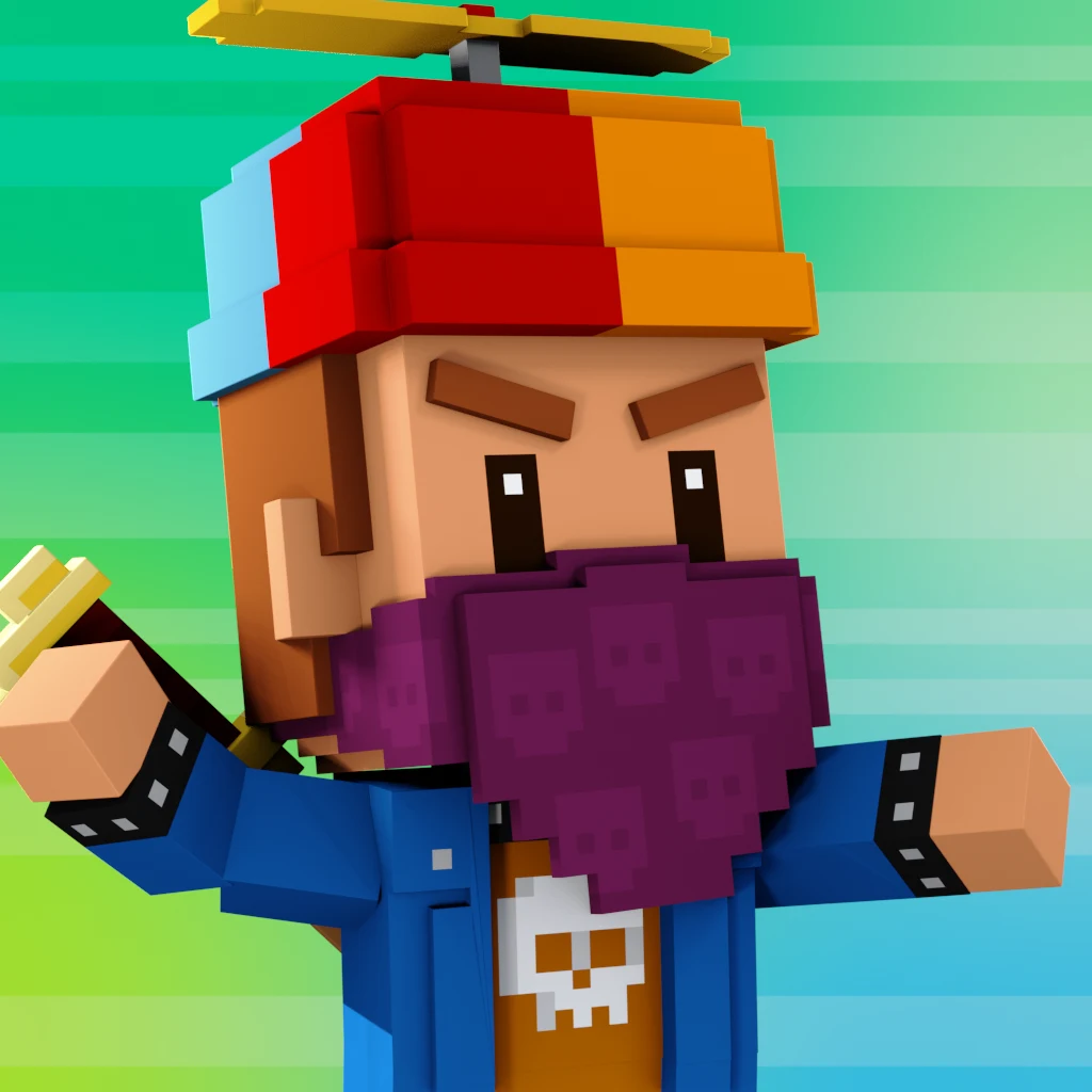 Pirate #1185 voxel render