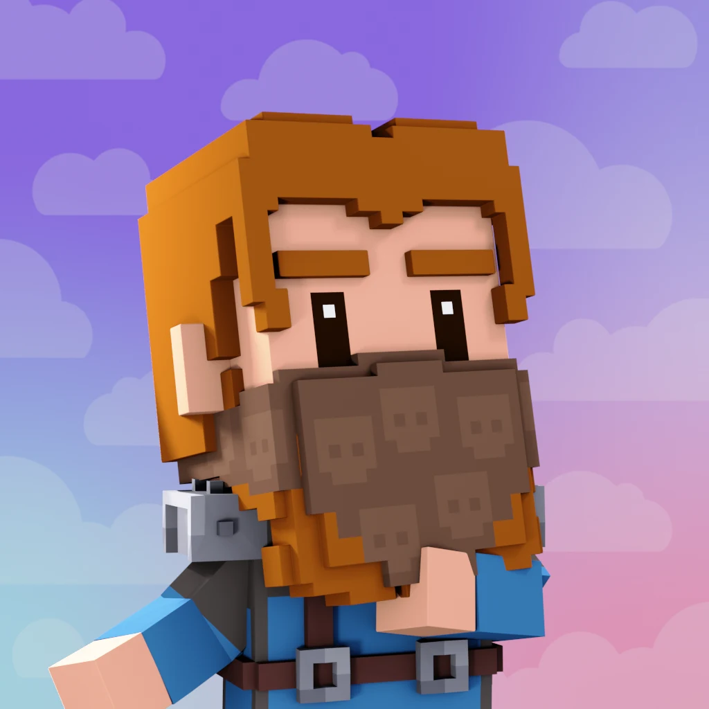 Pirate #1186 voxel render