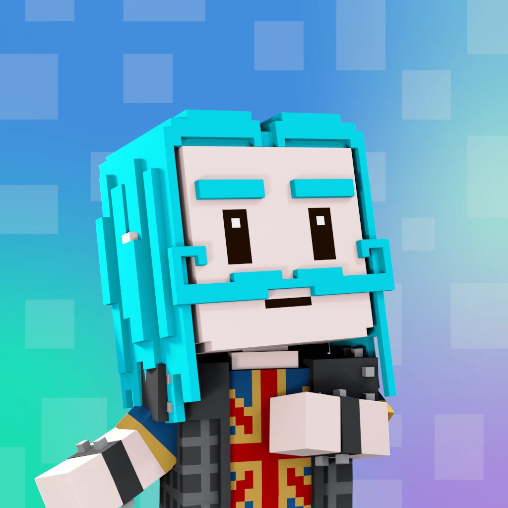 Pirate #1188 voxel render