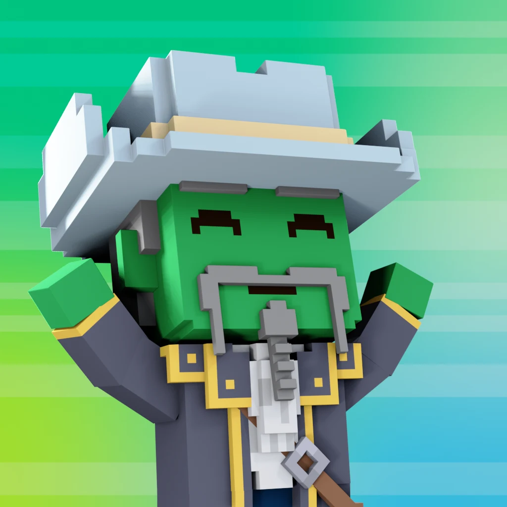 Pirate #1189 voxel render