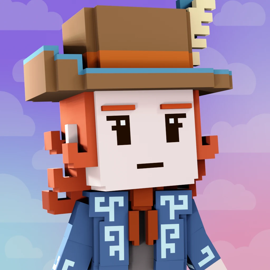 Pirate #1194 voxel render