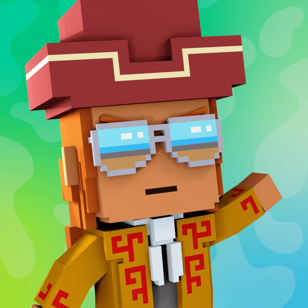 Pirate #1195 voxel render