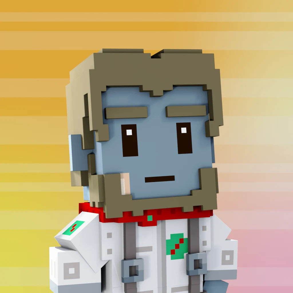 Pirate #1196 voxel render