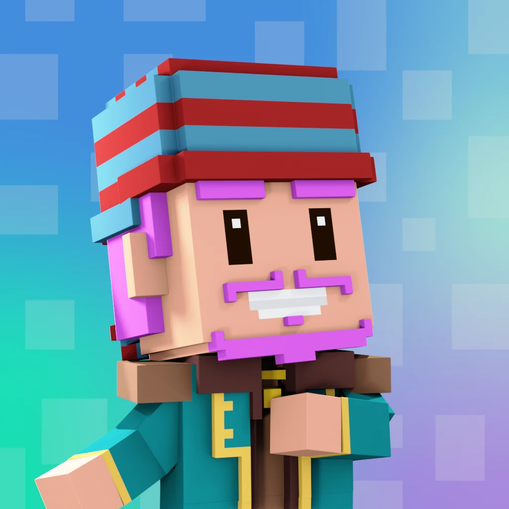 Pirate #1197 voxel render