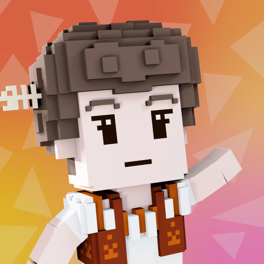 Pirate #1198 voxel render