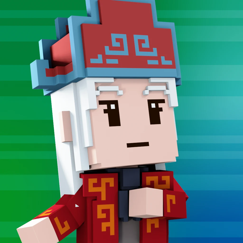 Pirate #1200 voxel render