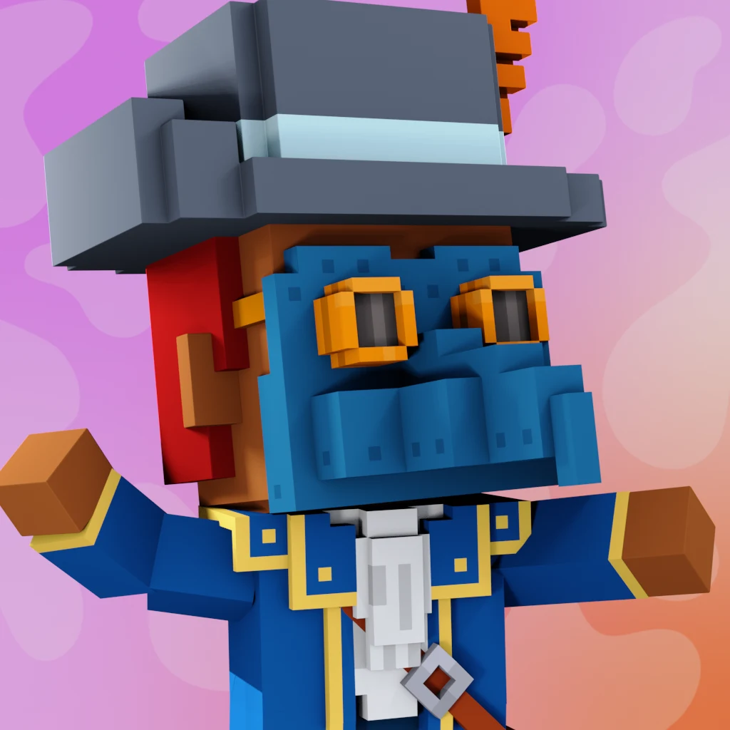 Pirate #1201 voxel render