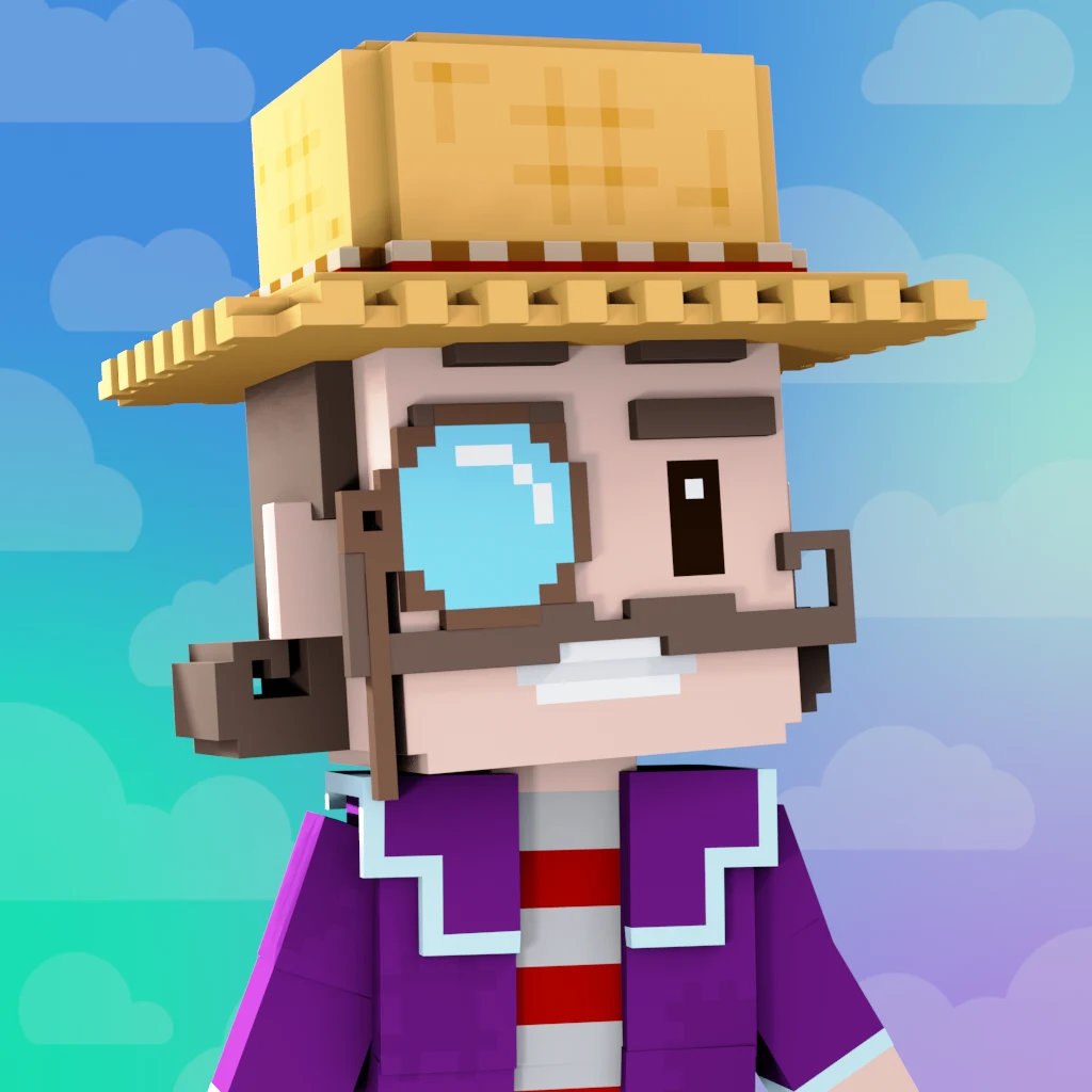 Pirate #1203 voxel render