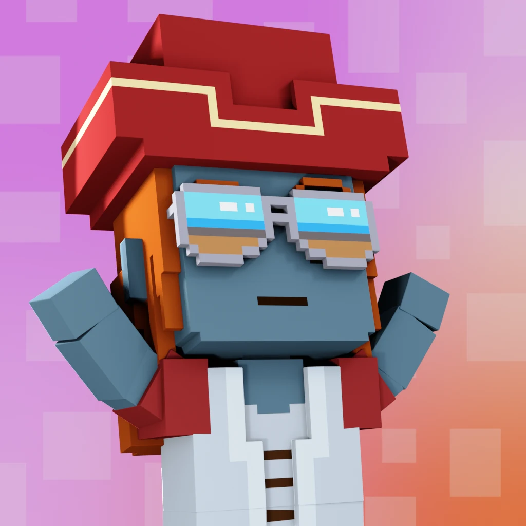 Pirate #1204 voxel render