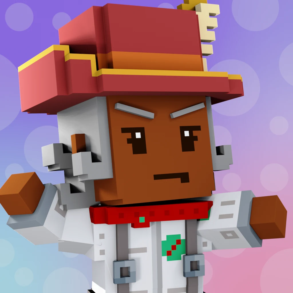 Pirate #1209 voxel render