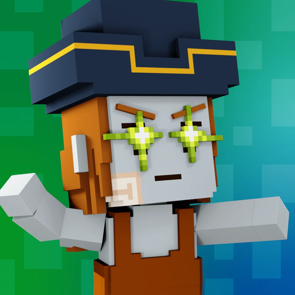 Pirate #1210 voxel render