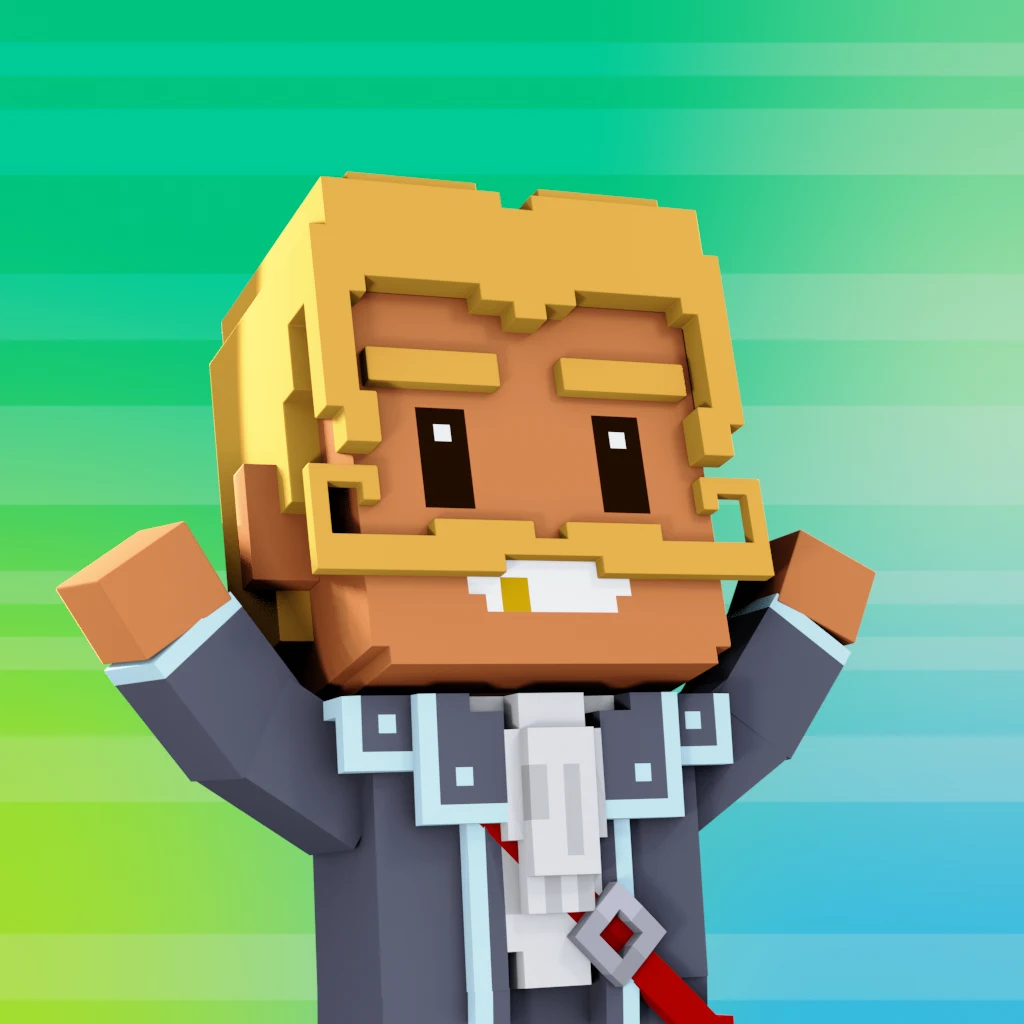Pirate #1212 voxel render