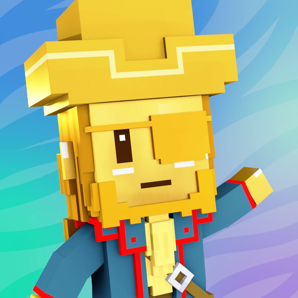 Pirate #1216 voxel render