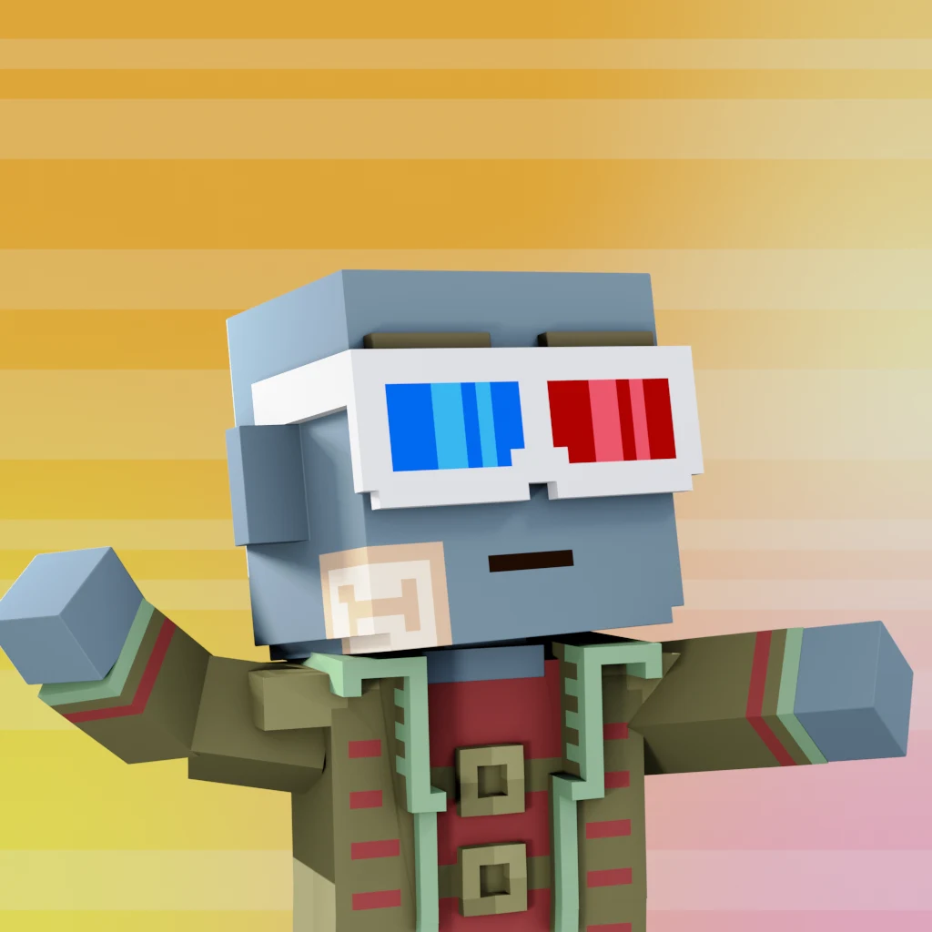 Pirate #1218 voxel render