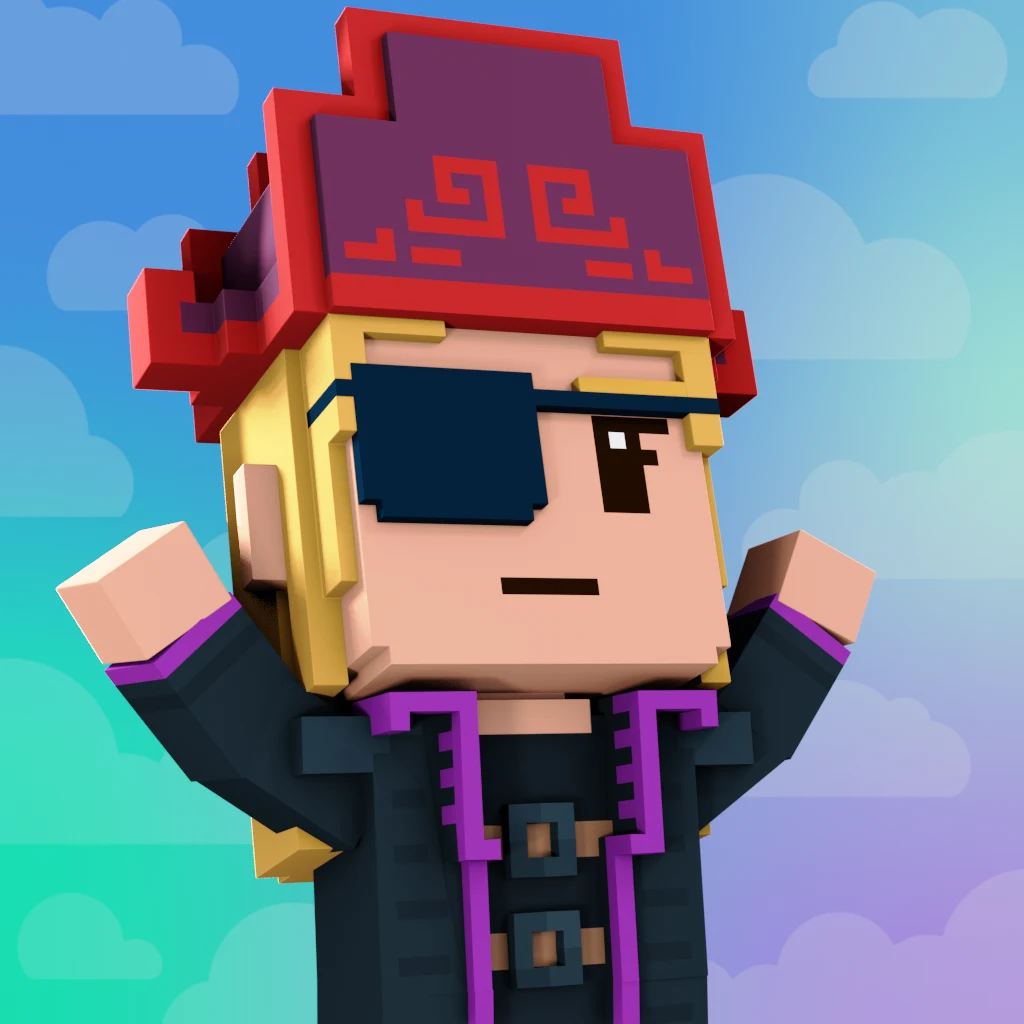 Pirate #1219 voxel render