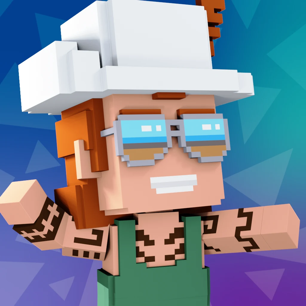 Pirate #1222 voxel render