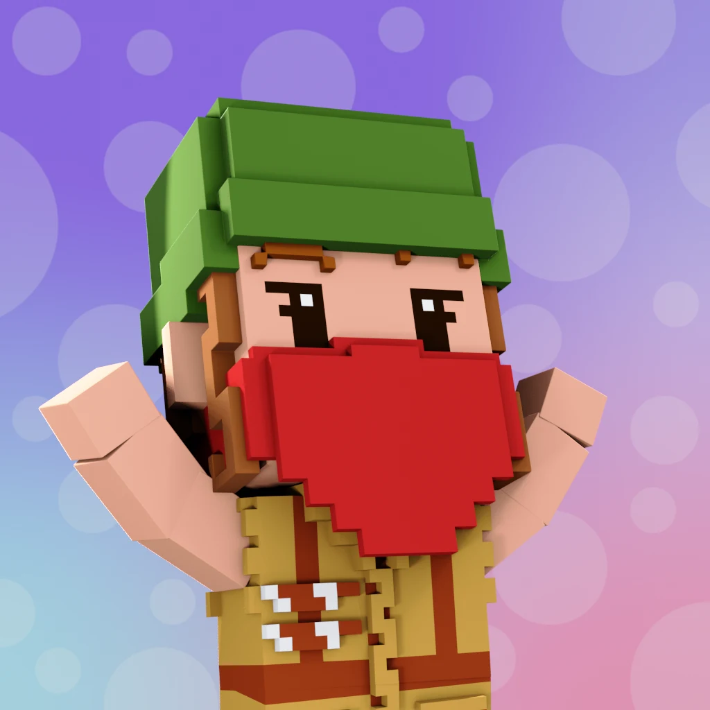 Pirate #1224 voxel render