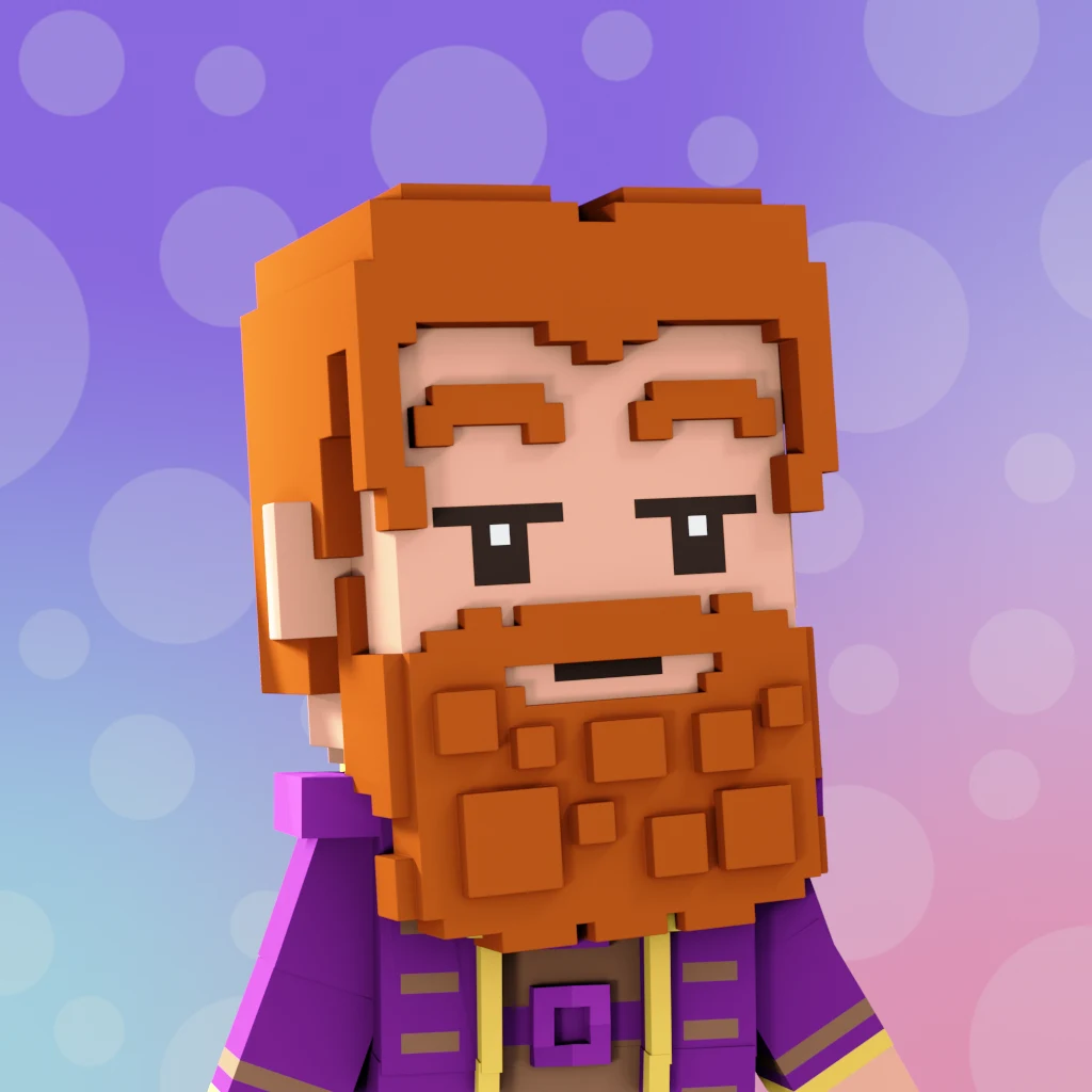 Pirate #1225 voxel render