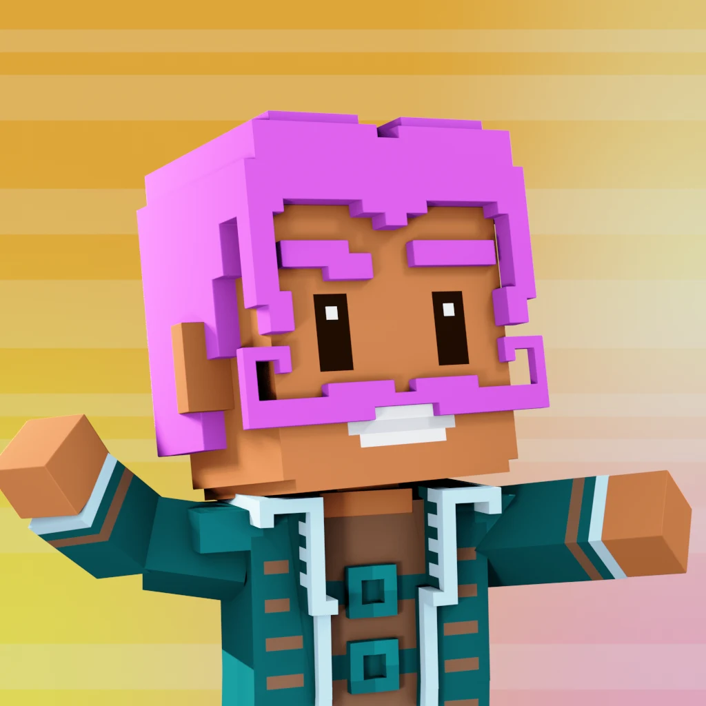Pirate #1226 voxel render