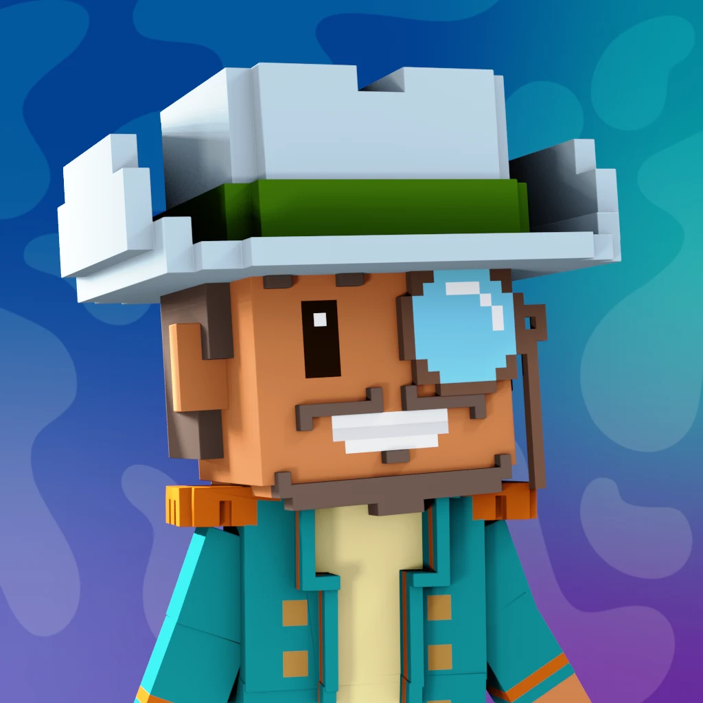 Pirate #1235 voxel render